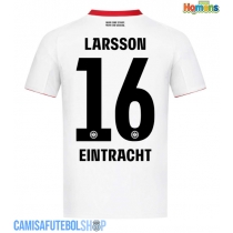 Camisa de time de futebol Eintracht Frankfurt Hugo Larsson #16 Replicas 2º Equipamento 2025-26 Manga Curta